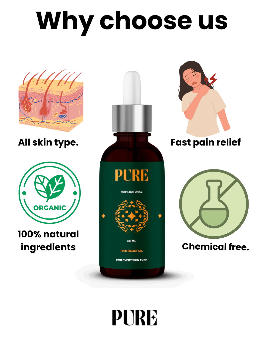 PURE Pain Relief Oil